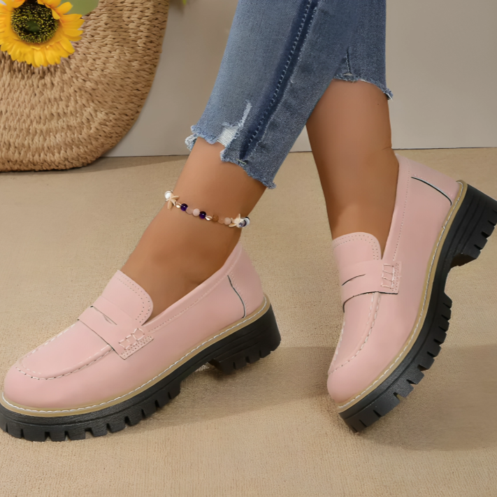 50% DE REMISE TEMPORAIRE | Viora™ | Mocassins à plateforme chunky pour femmes confortables