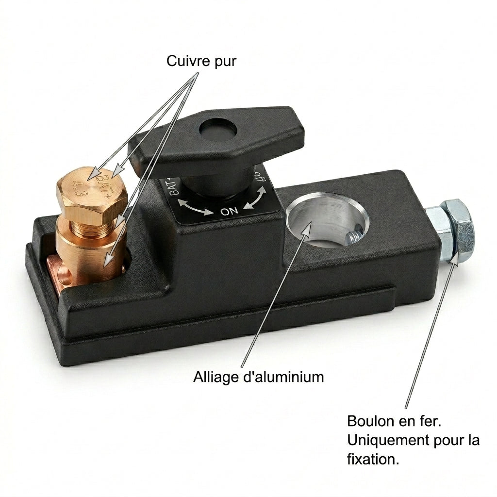 1+1 OFFERT · AUJOURD'HUI · BatteryGuard™ · Interrupteur de coupure