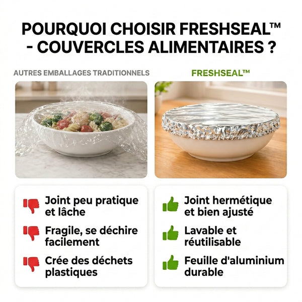 50 % DE REMISE TEMPORAIRE  FreshSeal™ - Couvre-plats