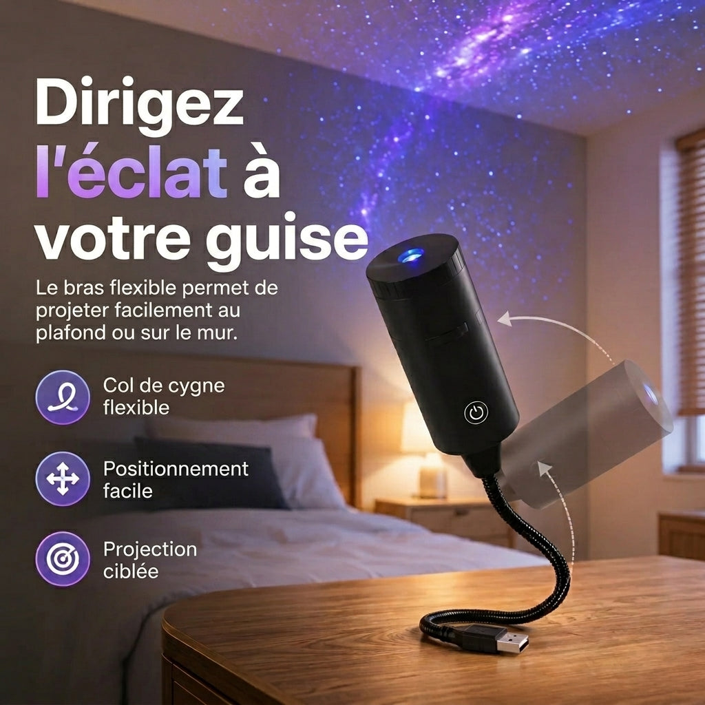 -50 % · OFFRE LIMITÉE · StarScape™ · Projecteur Galaxie