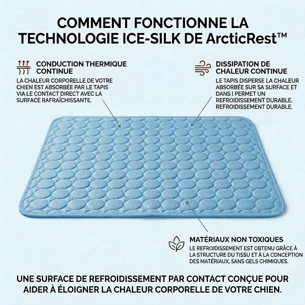 1+1 OFFERT · AUJOURD'HUI · ArcticRest™ · Tapis rafraîchissant