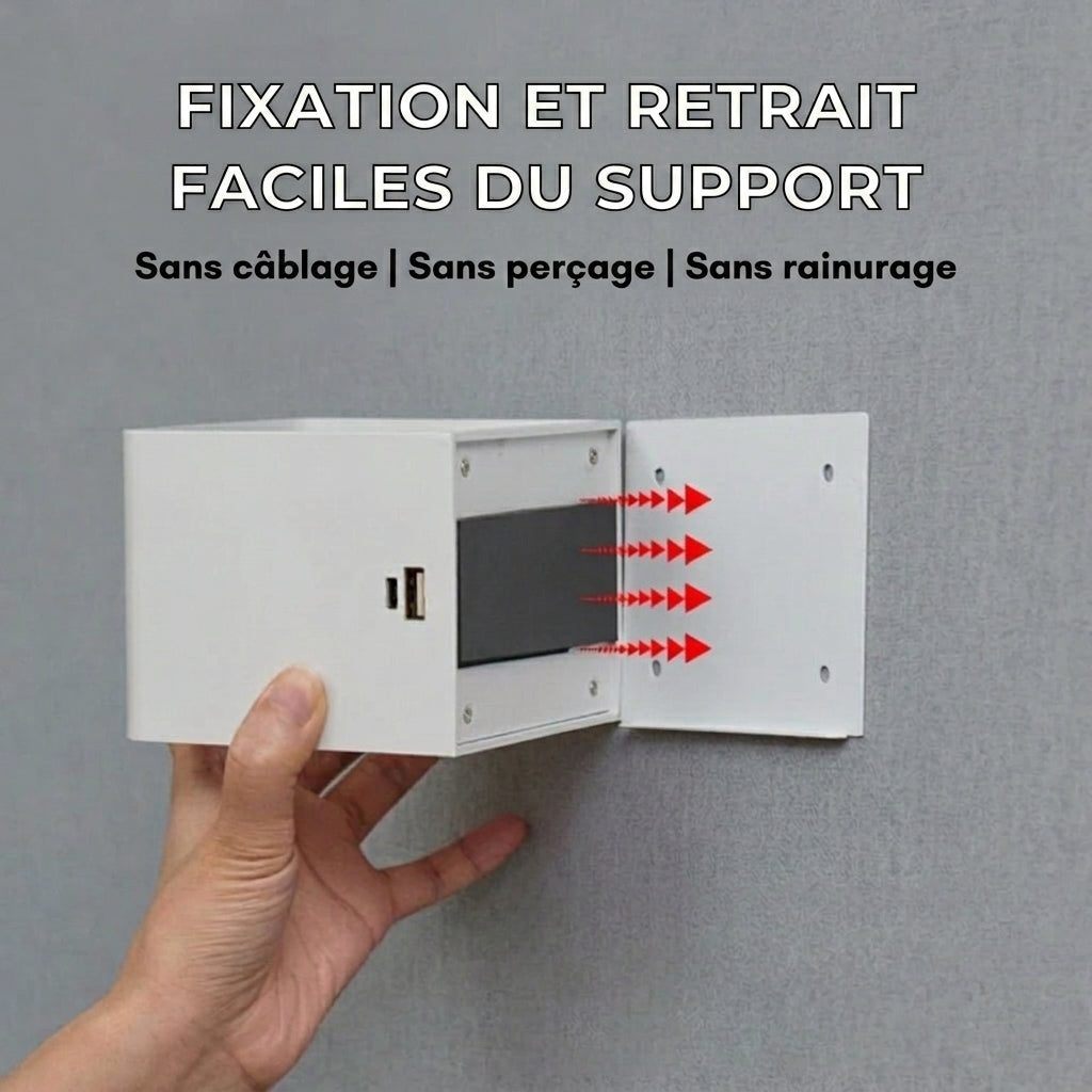 -50 % · OFFRE LIMITÉE · LuminaCube™ · L'applique murale sans fil au design luxueux !