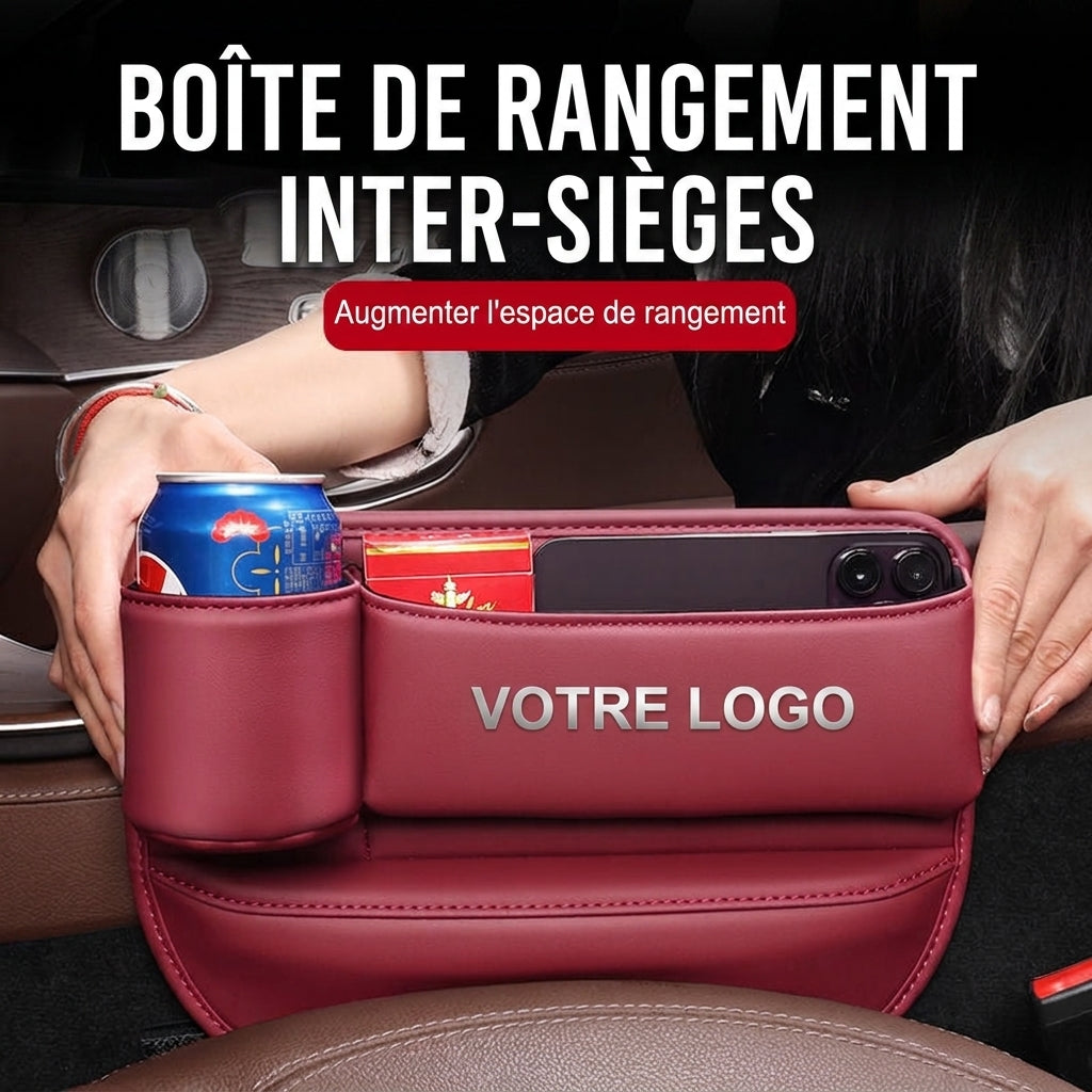 -50 % · OFFRE LIMITÉE · CarMate™ · Boîte de rangement pour siège de voiture