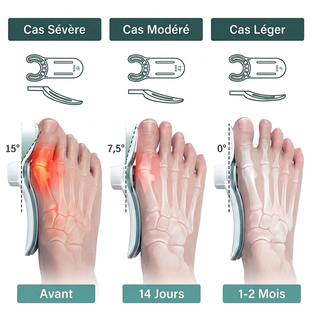 1+1 OFFERT · AUJOURD'HUI · OrthoAlign™ · Correcteur d'hallux valgus