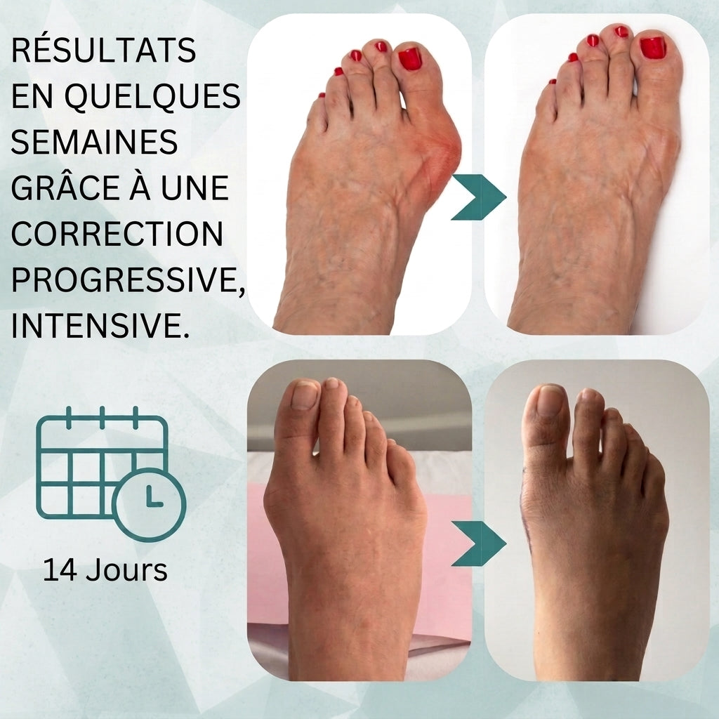 1+1 OFFERT · AUJOURD'HUI · OrthoAlign™ · Correcteur d'hallux valgus