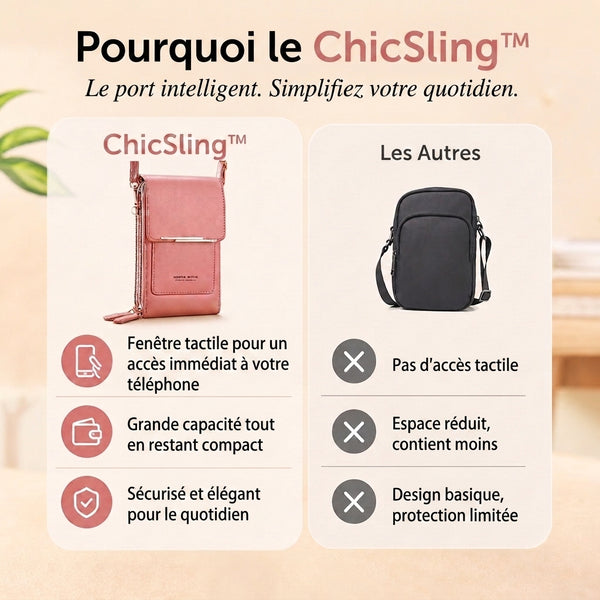 -50 % · OFFRE LIMITÉE · ChicSling™ · Sac bandoulière