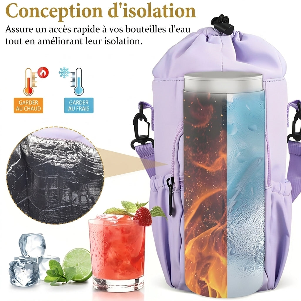 1+1 OFFERT · AUJOURD'HUI · SipCarry™ · Sac pour gourde