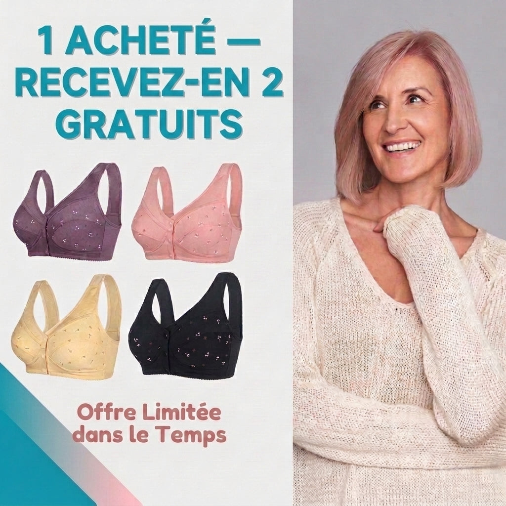 1+2 OFFERT · AUJOURD'HUI · ComfyBra™ · Soutien-gorge à fermeture avant