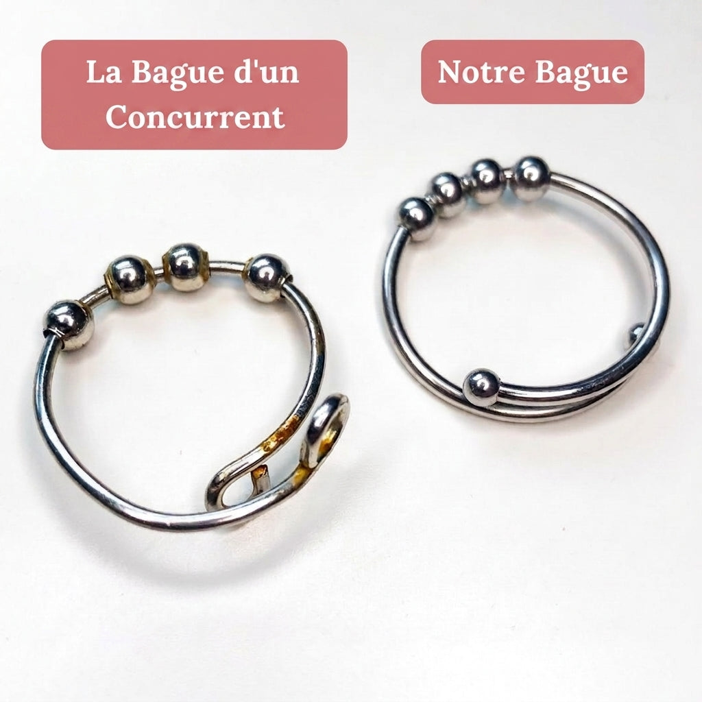 1+1 OFFERT · AUJOURD'HUI · CalmComfort™ · Bague anti-stress réglable