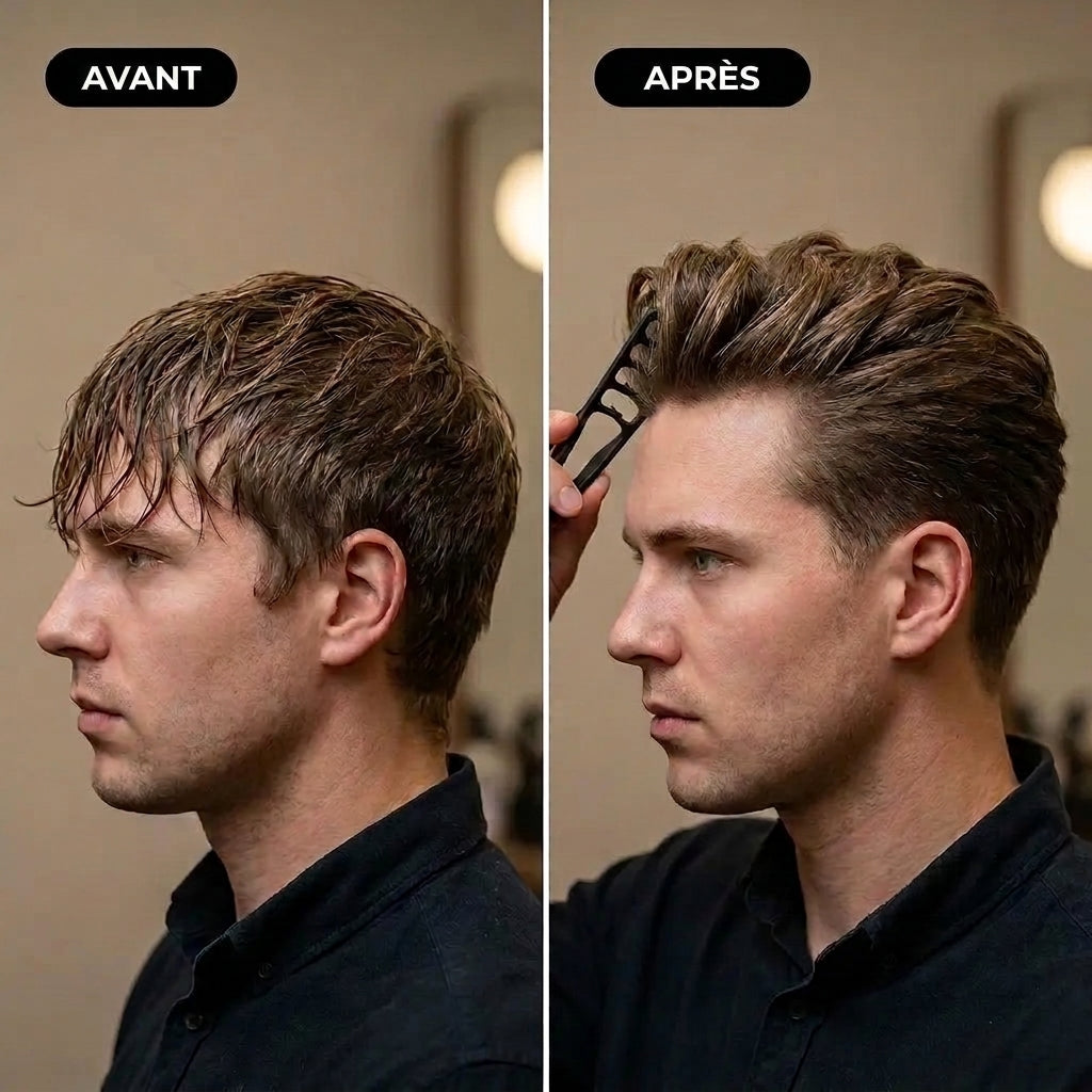 1+1 OFFERT · AUJOURD'HUI · VoluComb™ · Peigne coiffant