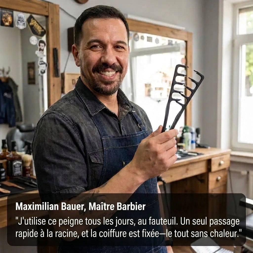1+1 OFFERT · AUJOURD'HUI · VoluComb™ · Peigne coiffant