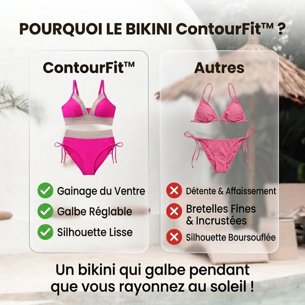 -50 % · OFFRE LIMITÉE · ContourFit™ · Un bikini qui sublime votre silhouette au soleil !