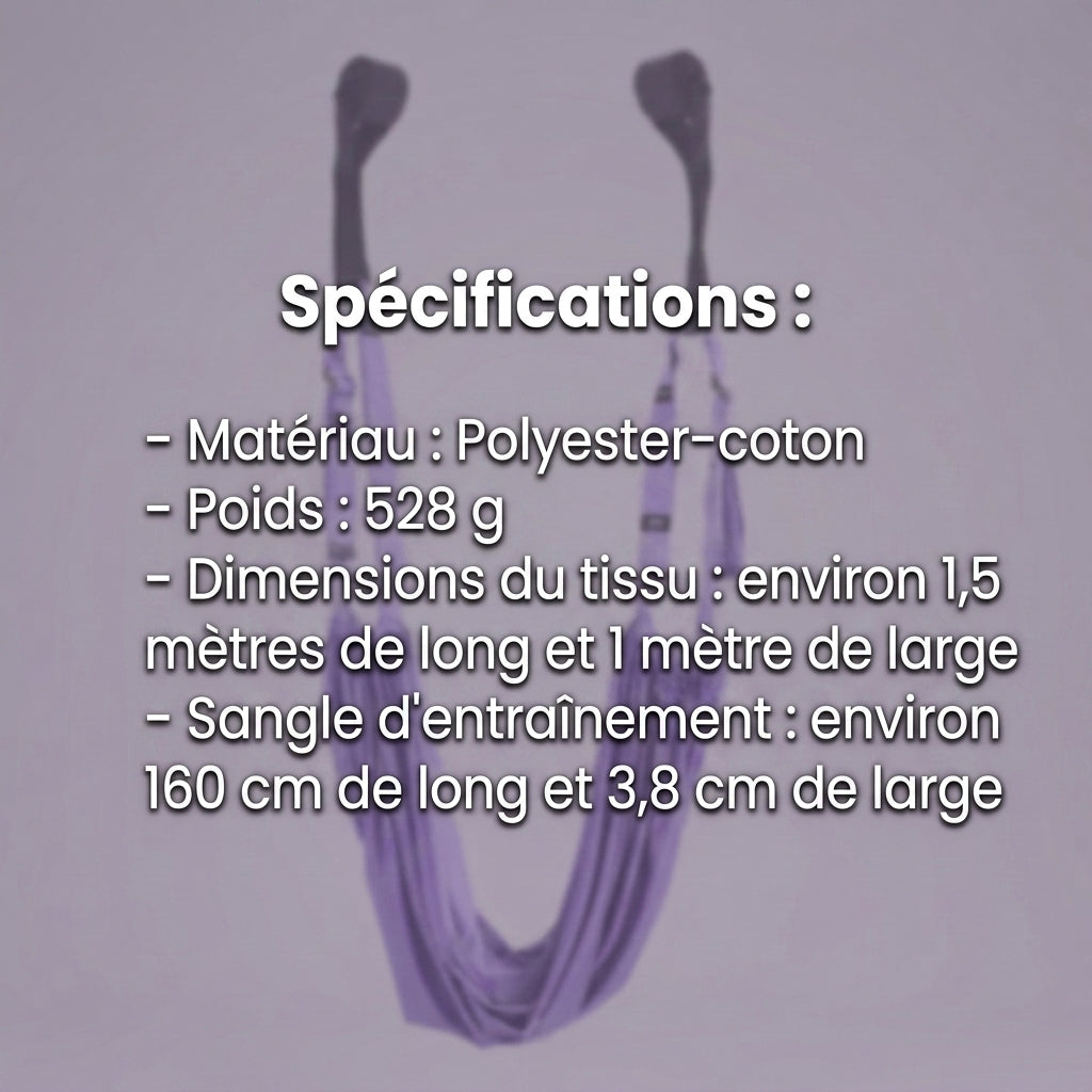 -50 % · OFFRE LIMITÉE · AeroStretch™ · Corde de yoga aérien