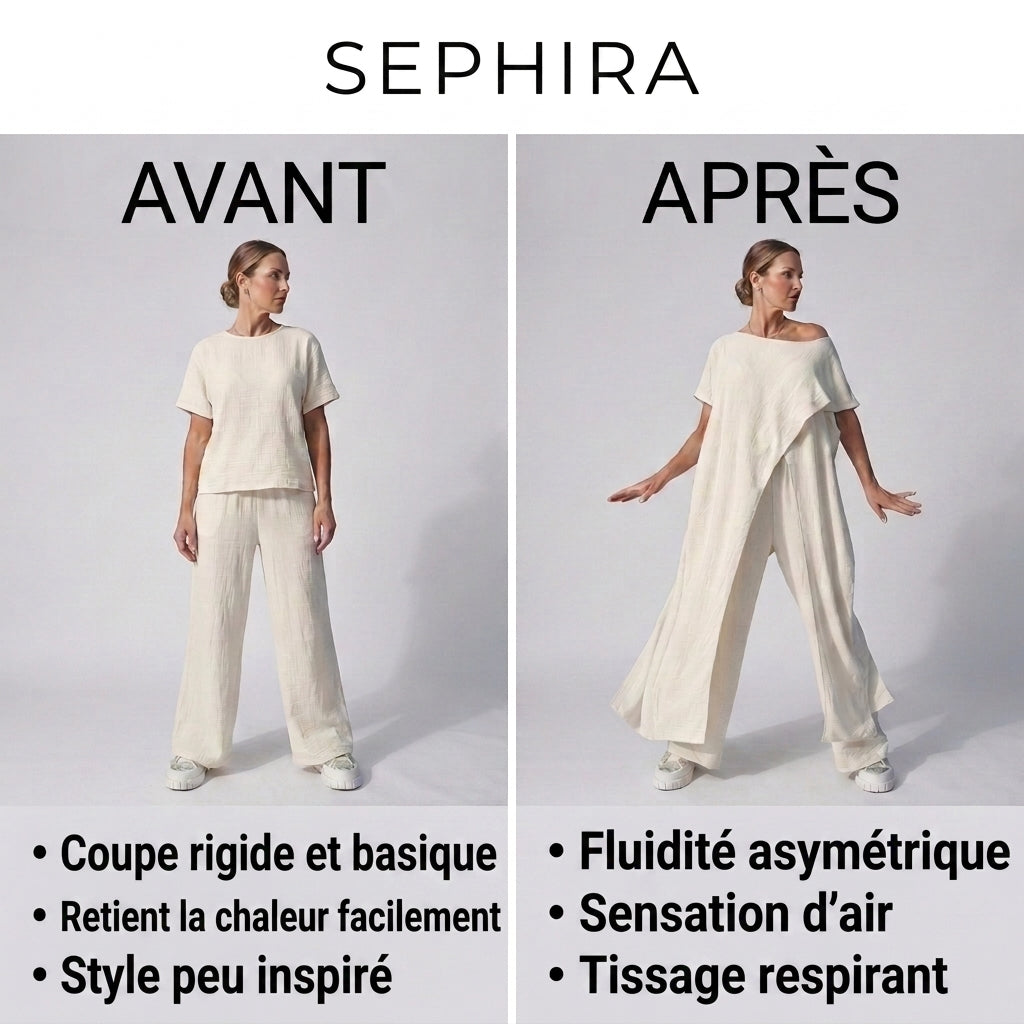 -50 % · OFFRE LIMITÉE · Sephira™ · Ensemble asymétrique 2 pièces