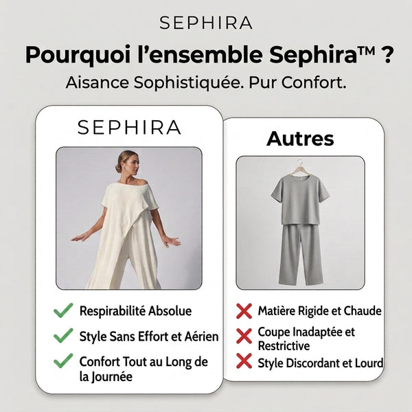 -50 % · OFFRE LIMITÉE · Sephira™ · Ensemble asymétrique 2 pièces