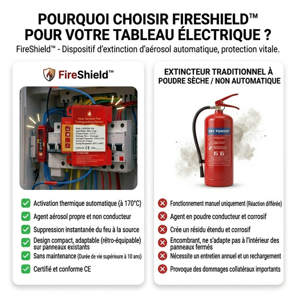 50 % DE REMISE TEMPORAIRE  FireShield™ - Extincteur à aérosol qui sauve des vies