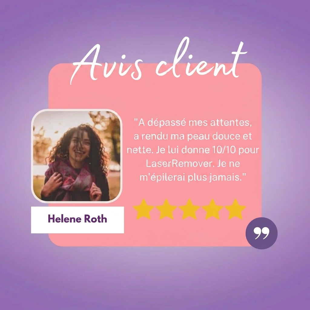 1+1 OFFERT · AUJOURD'HUI · LaserRemover™ · Épilation Douce