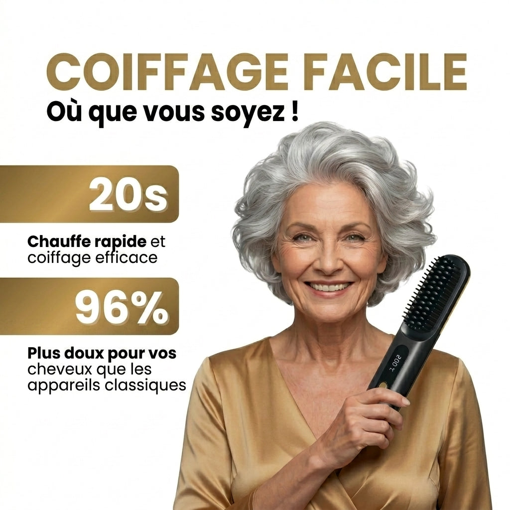 -50 % · OFFRE LIMITÉE · SilkTress™ · Brosse coiffante