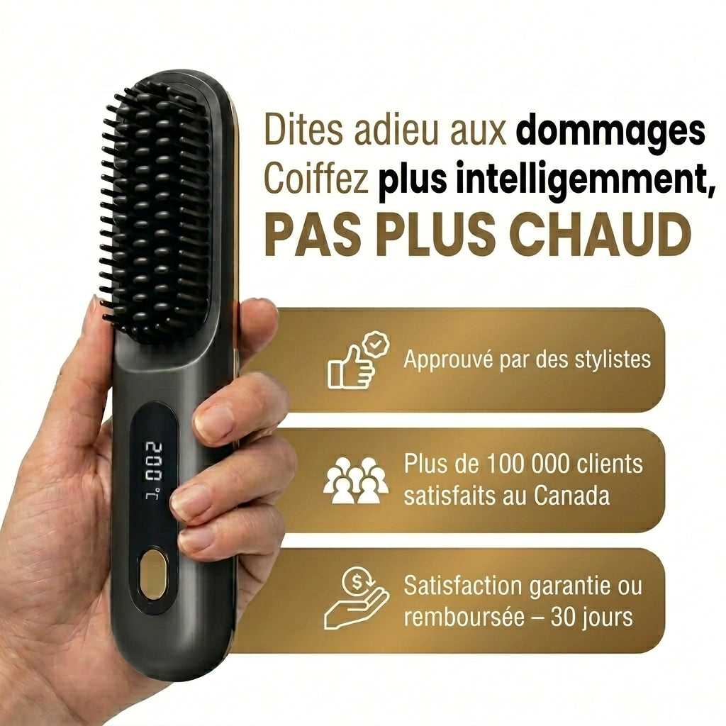 -50 % · OFFRE LIMITÉE · SilkTress™ · Brosse coiffante