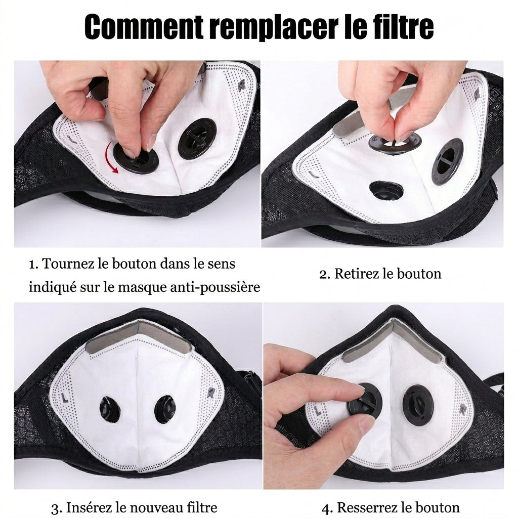 1+2 OFFERT · AUJOURD'HUI · AirShield™ · Masque Filtrant