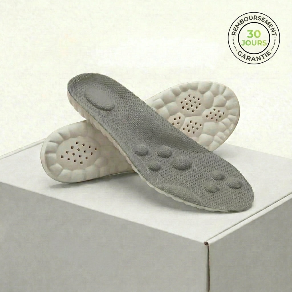 -50 % · OFFRE LIMITÉE · ReliefStep™ · Semelles de soulagement