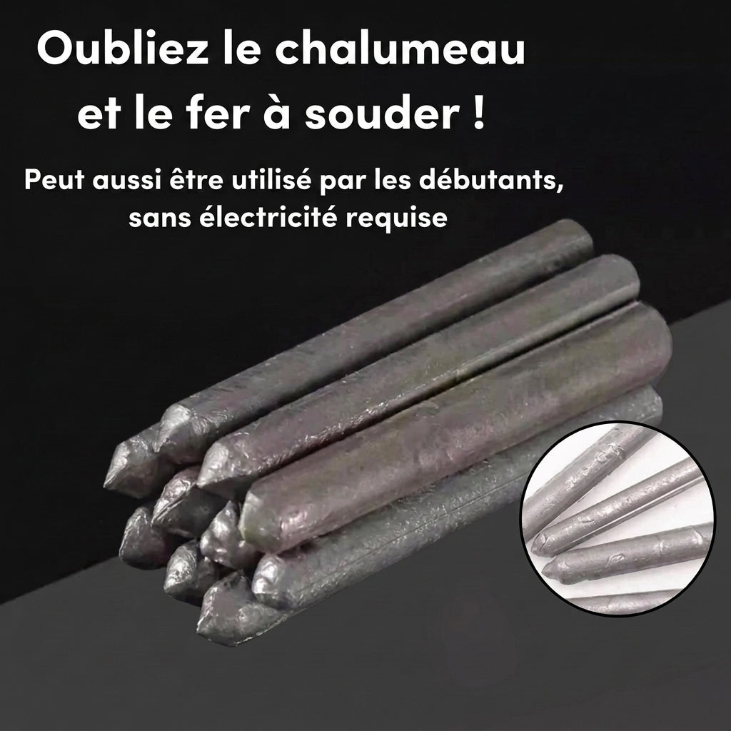 1+1 OFFERT · AUJOURD'HUI · WeldRods™ · Fil de soudure universel pour basses températures