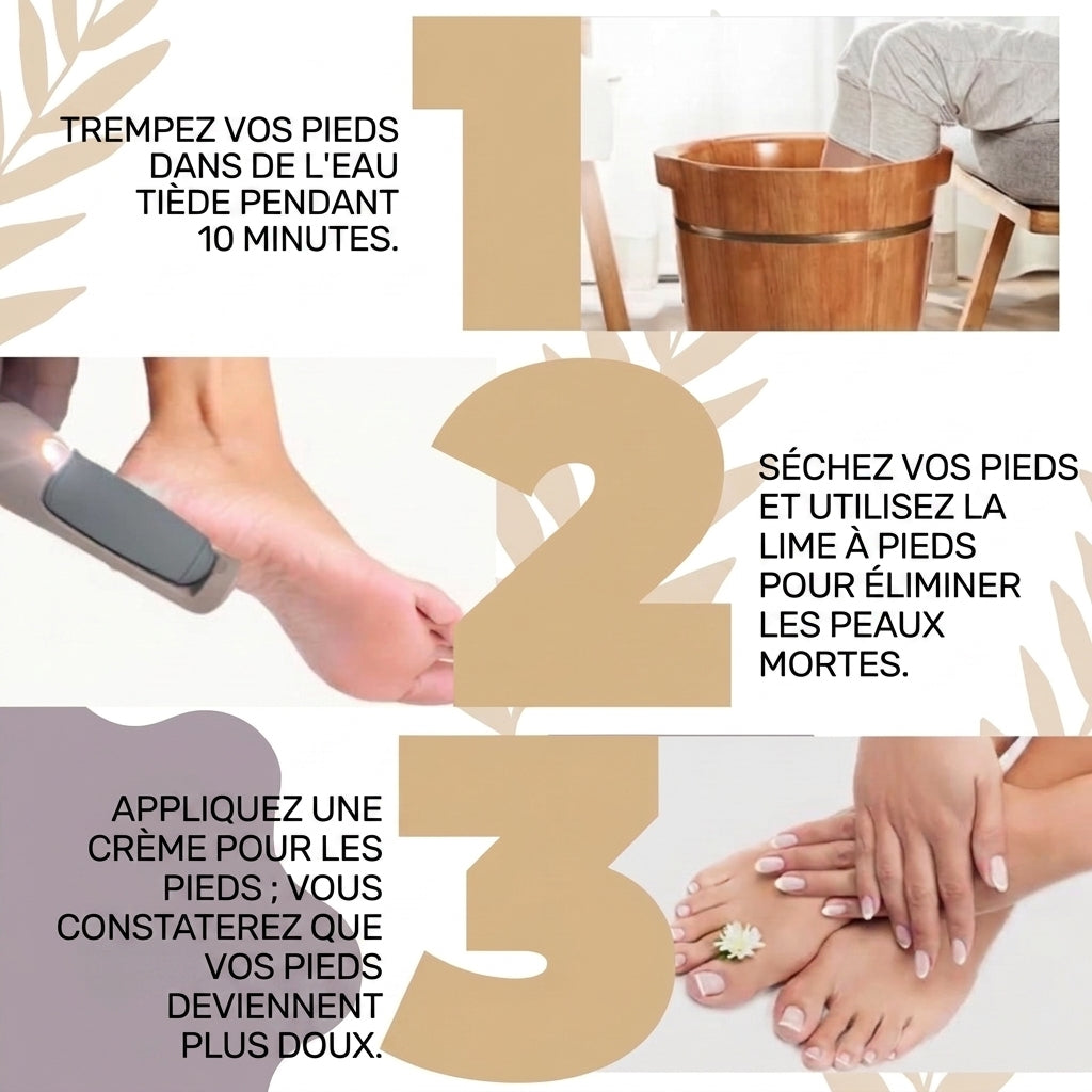 -50 % · OFFRE LIMITÉE · CallusMaster™ · Lime électrique pour les pieds