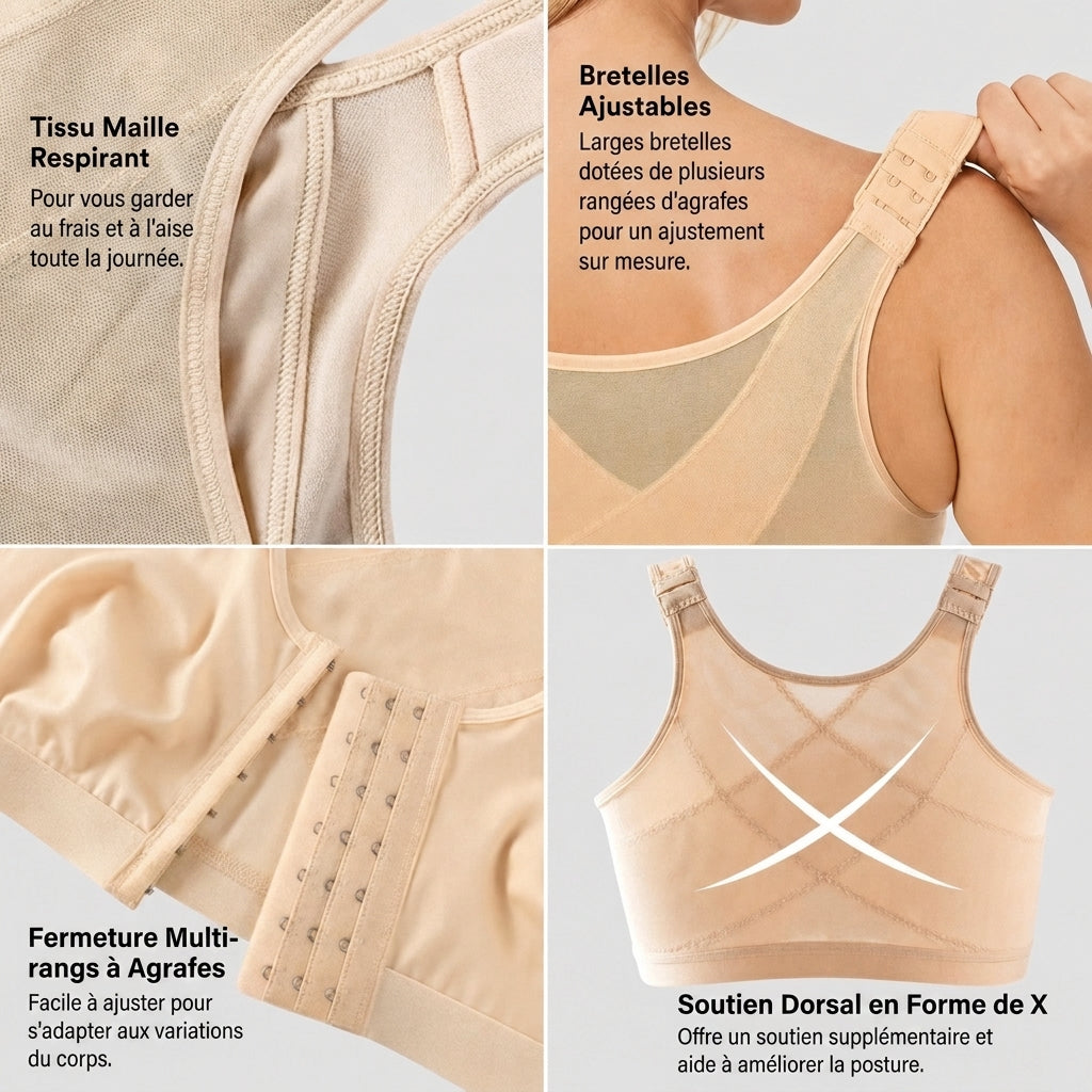 1+2 OFFERT · AUJOURD'HUI · PostureBra™ · Une meilleure posture, sans mal de dos !