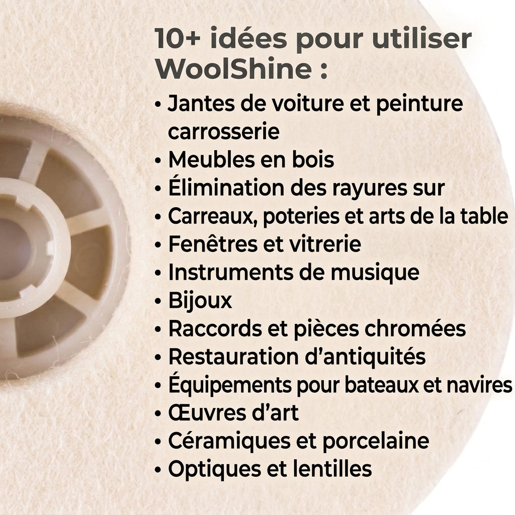 -50 % · OFFRE LIMITÉE · WoolShine™ · Offre une sensation de luxe à toutes vos surfaces