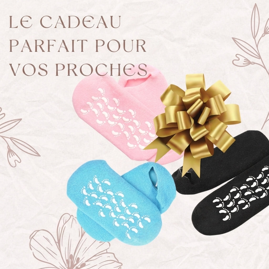 -50 % · OFFRE LIMITÉE · PurePamper™ ·  Chaussettes hydratantes en gel