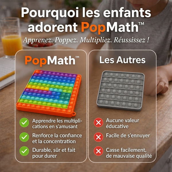 -50 % · OFFRE LIMITÉE · PopMath™ · Jouet anti-stress mathématique