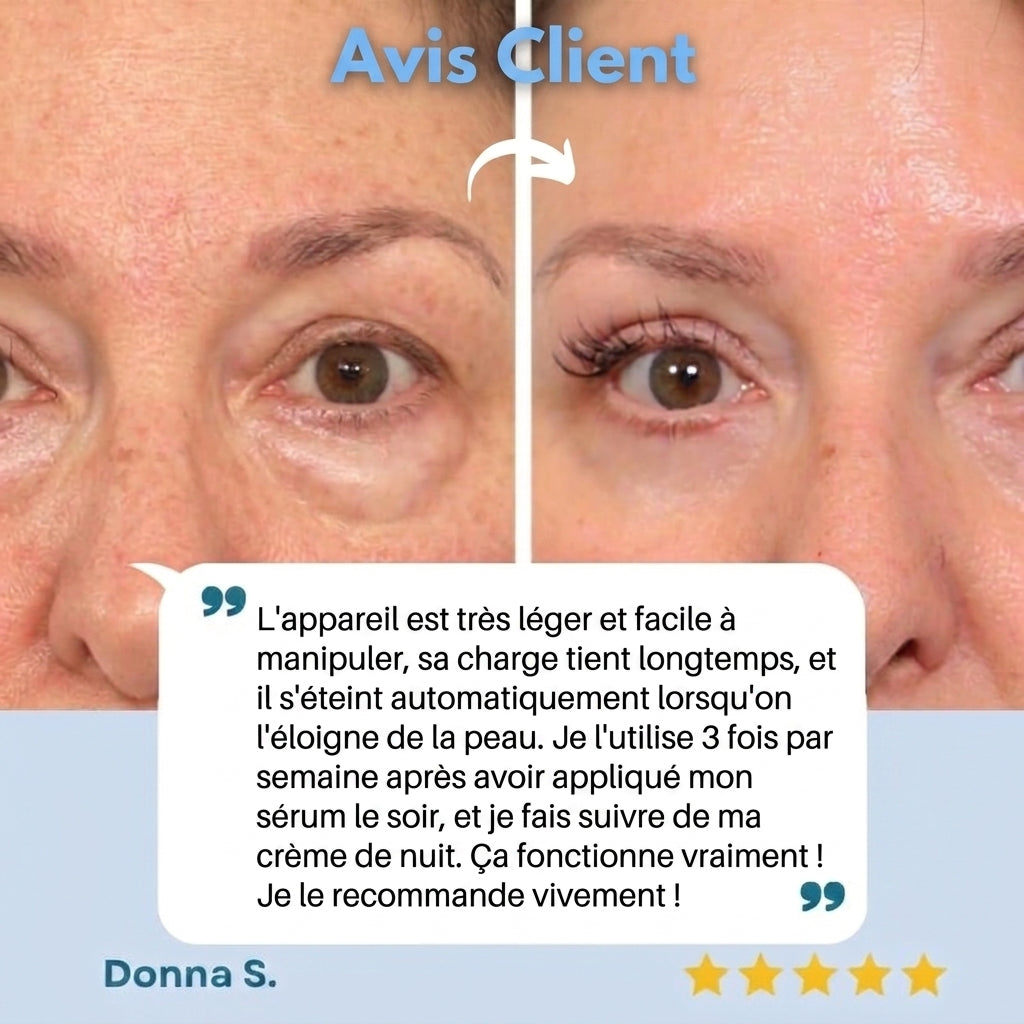 -50 % · OFFRE LIMITÉE · YouthfulAura™ · Lifting du visage confortable