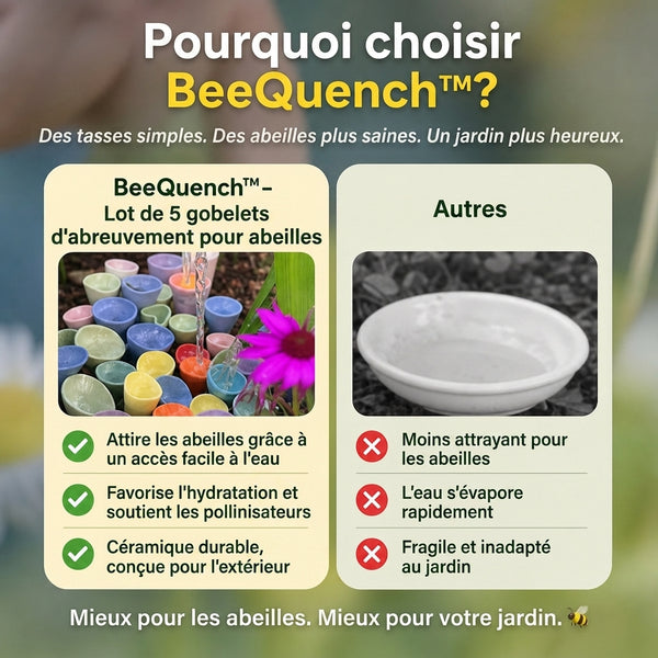 -50 % · OFFRE LIMITÉE · BeeQuench™ · Lot de 5 coupelles d