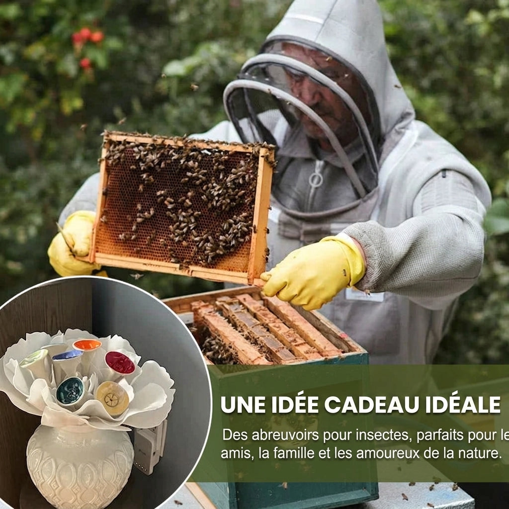 -50 % · OFFRE LIMITÉE · BeeQuench™ · Lot de 5 coupelles d'abreuvement pour abeilles