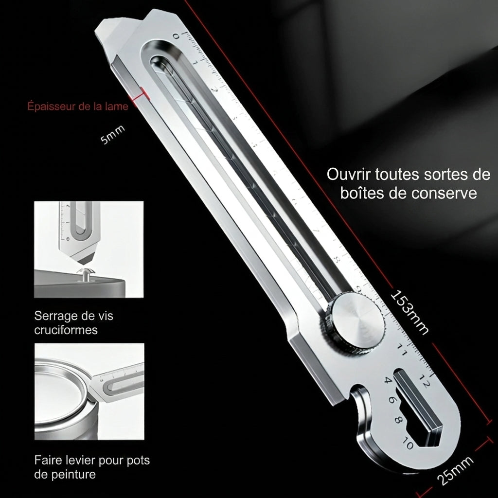 1+1 OFFERT · AUJOURD'HUI · ToolTitan™ · Le couteau de poche tout-en-un pour toutes v