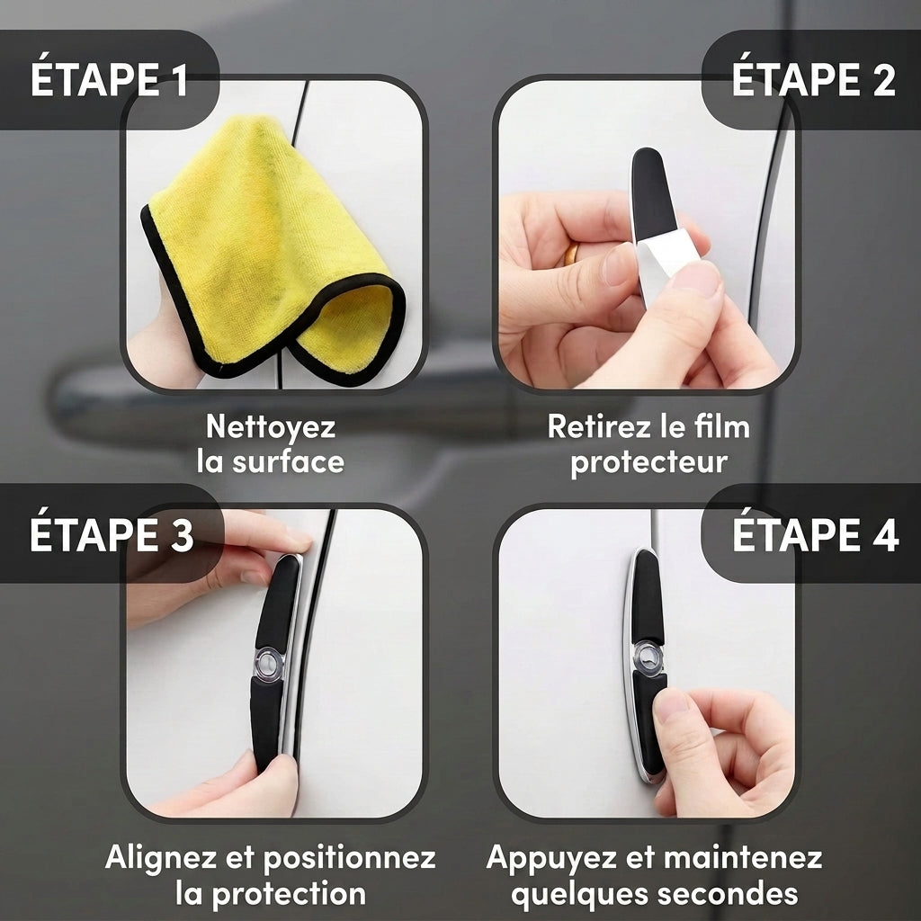 2+2 OFFERT · AUJOURD'HUI · DentDefender™ · Stoppe les coups de portière, avec le logo de votre voiture !
