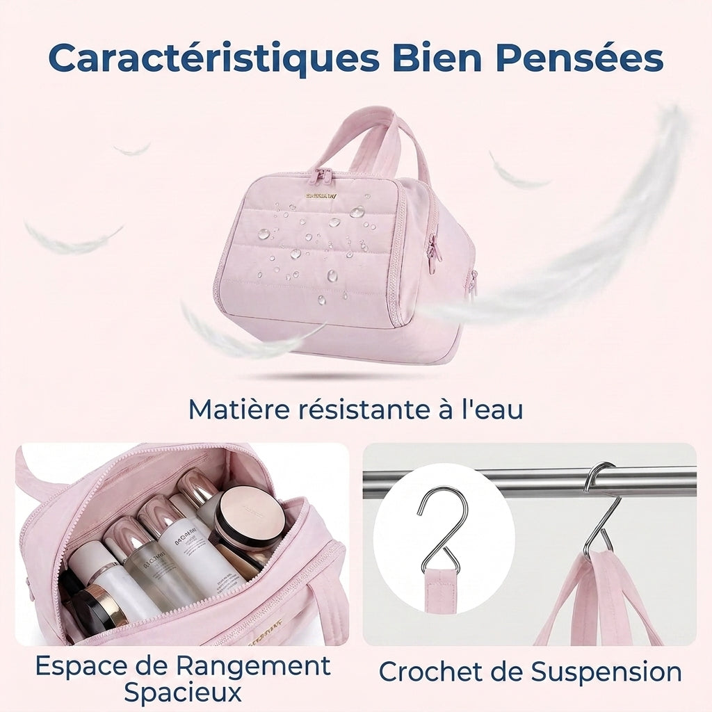 -50 % · OFFRE LIMITÉE · PuffPack™ · Vos articles de toilette toujours à portée de main !