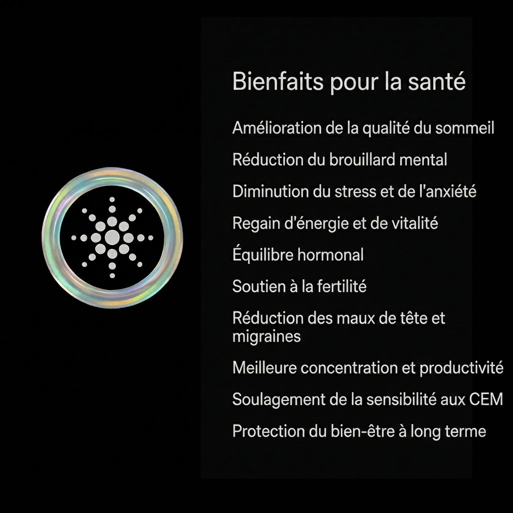 3+3 OFFERT · AUJOURD'HUI · WaveShield™ · Autocollants EMF