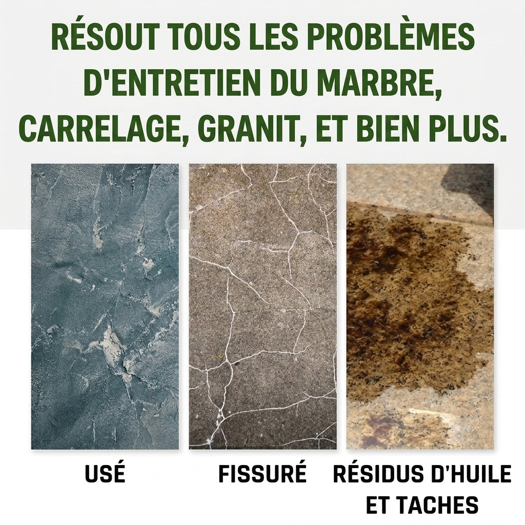 1+1 OFFERT · AUJOURD'HUI · SurfaceShine™ · Fini les surfaces en pierre ternes et usées !