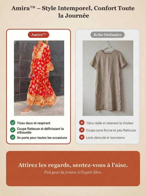 -50 % · OFFRE LIMITÉE · Amira™ · Robe longue d