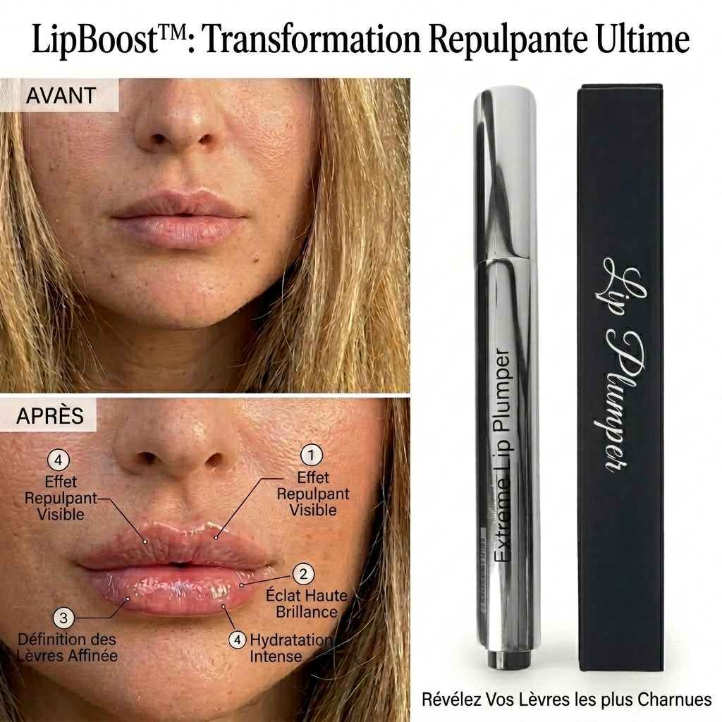 1+1 OFFERT · AUJOURD'HUI · LipBoost™ · Repulpeur de lèvres