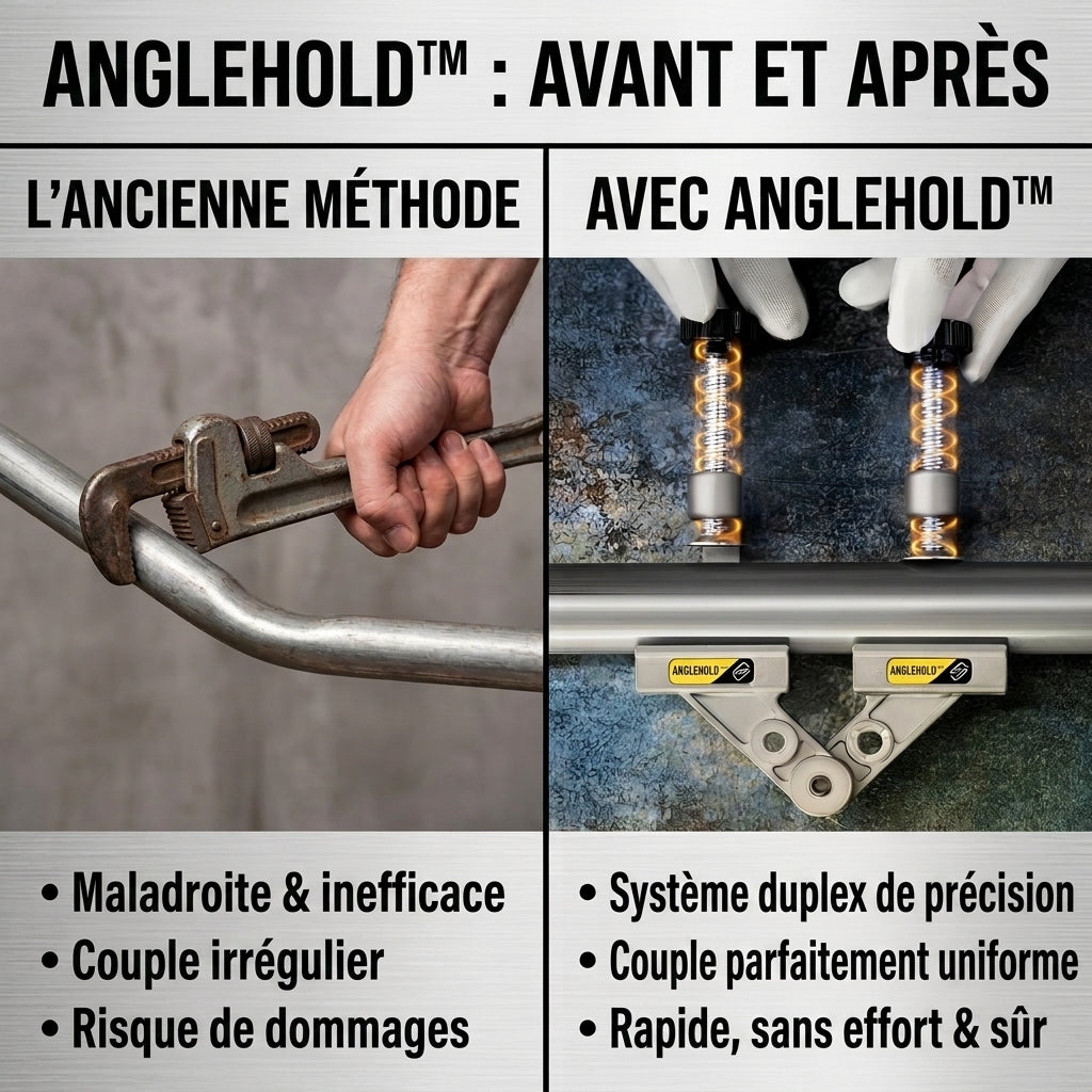 -50 % · OFFRE LIMITÉE · AngleHold™ · Maîtrisez plusieurs angles avec une seule pince fluide !