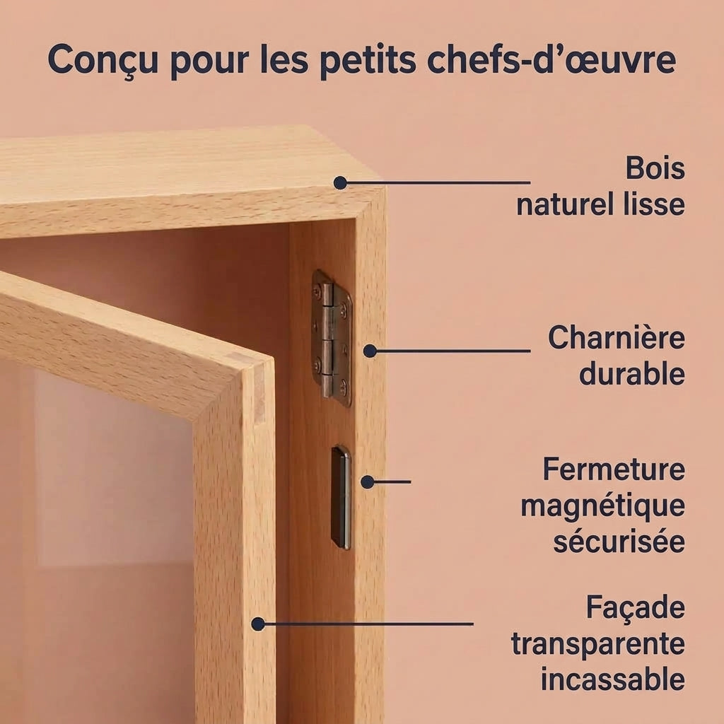 -50 % · OFFRE LIMITÉE · ArtVault™ · Cadre pour dessins d'enfants
