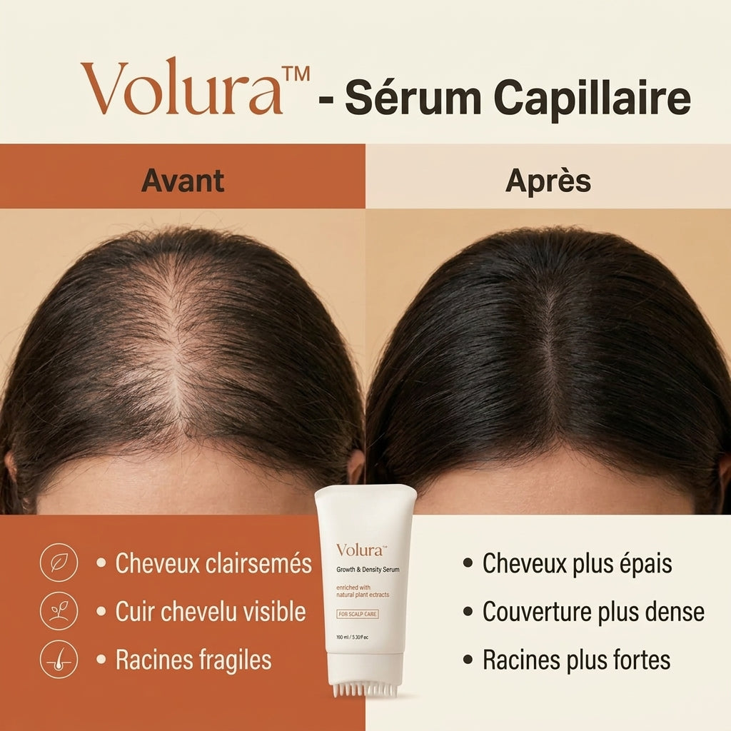 -50 % · OFFRE LIMITÉE · Volura™ · Sérum capillaire
