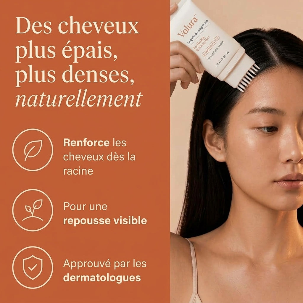 -50 % · OFFRE LIMITÉE · Volura™ · Sérum capillaire