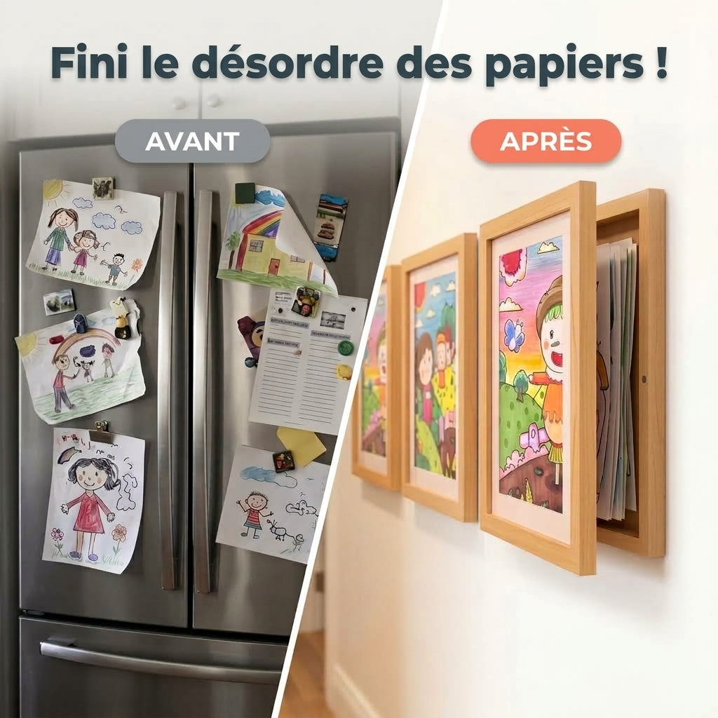 -50 % · OFFRE LIMITÉE · ArtVault™ · Cadre pour dessins d'enfants