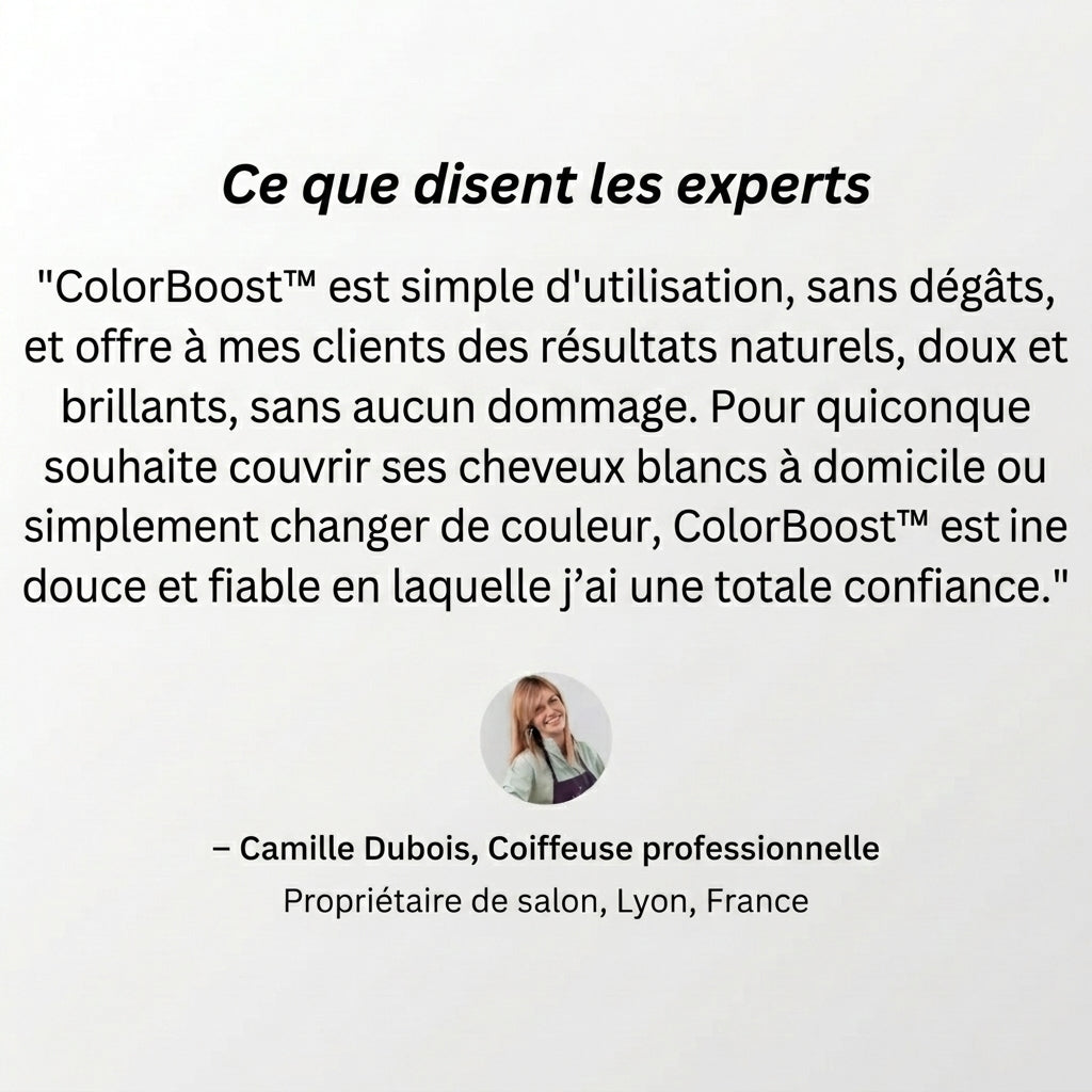 -50 % · OFFRE LIMITÉE · ColorBoost™ · Shampooing colorant
