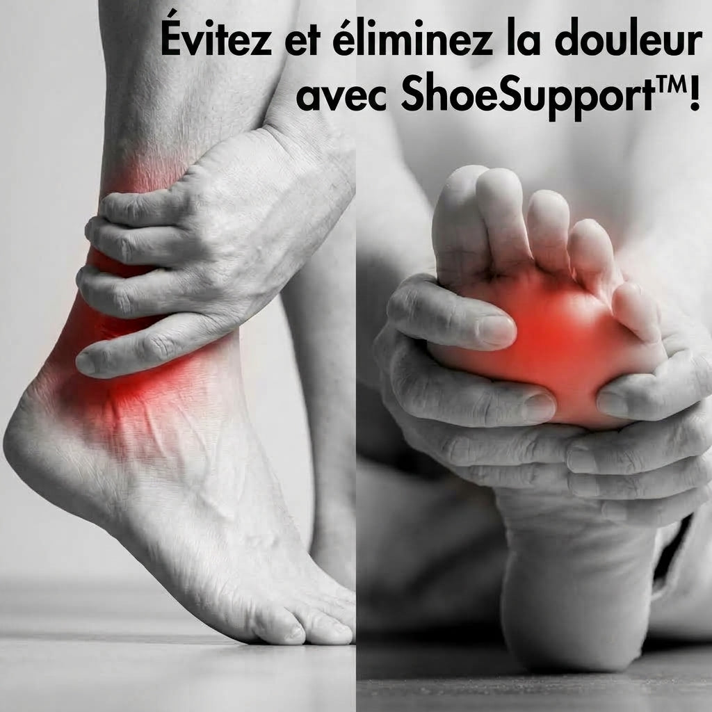 -50 % · OFFRE LIMITÉE · ShoeSupport™ · Restez actif lors d’activités intenses, sans douleur !