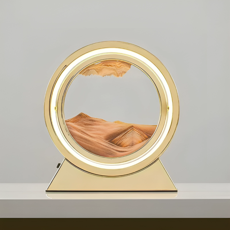 50 % DE REMISE TEMPORAIRE | SandAura™ | Lampe de table en sablier créatif en sable mouvant