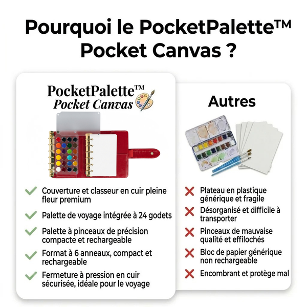50 % DE REMISE TEMPORAIRE  PocketPalette™ - Toile Pocket